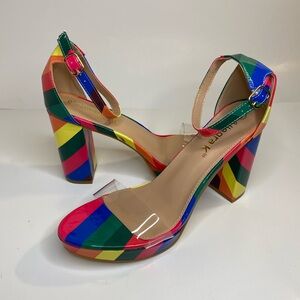 Allegra K Women Colorful Heels